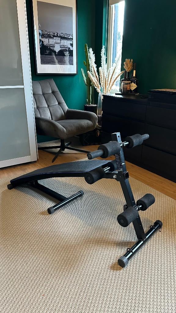 Gym fitness bankje, Sport en Fitness, Fitnessmaterialen, Ophalen, Zo goed als nieuw, Benen, Fitnessbank