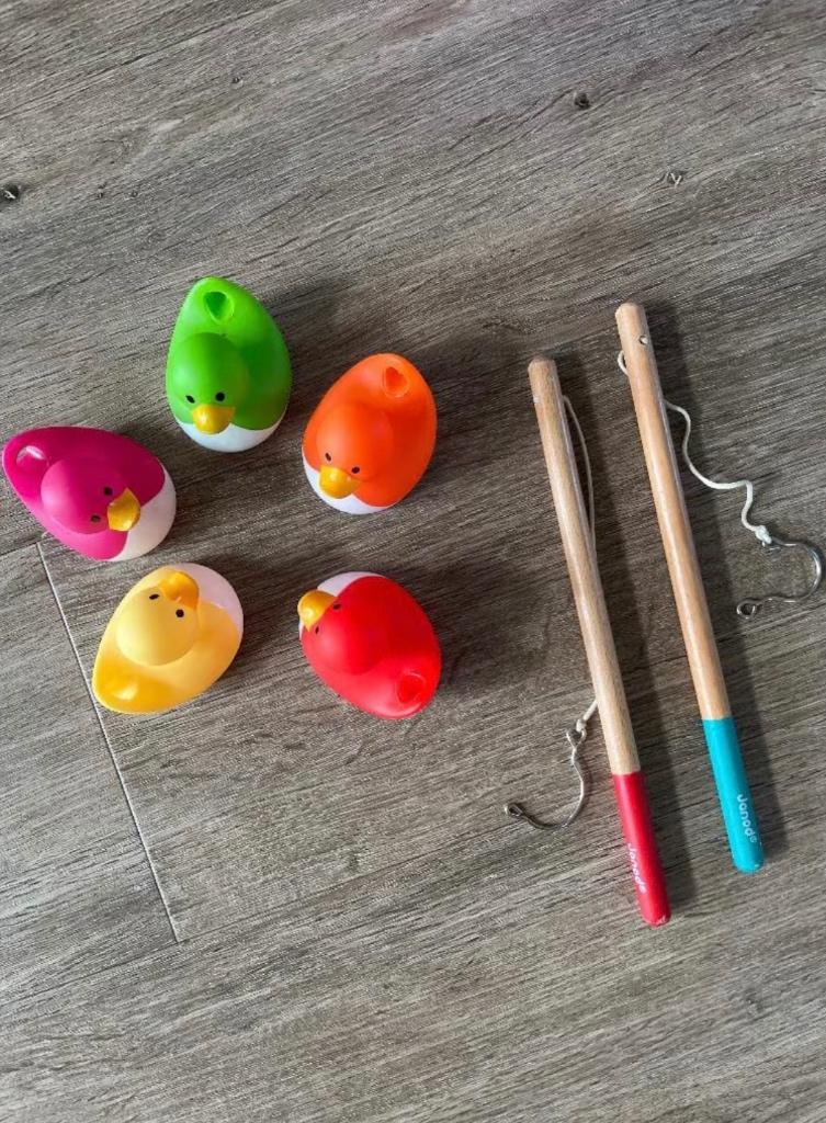 Janod visspel, hengelspel, Ophalen, Gebruikt