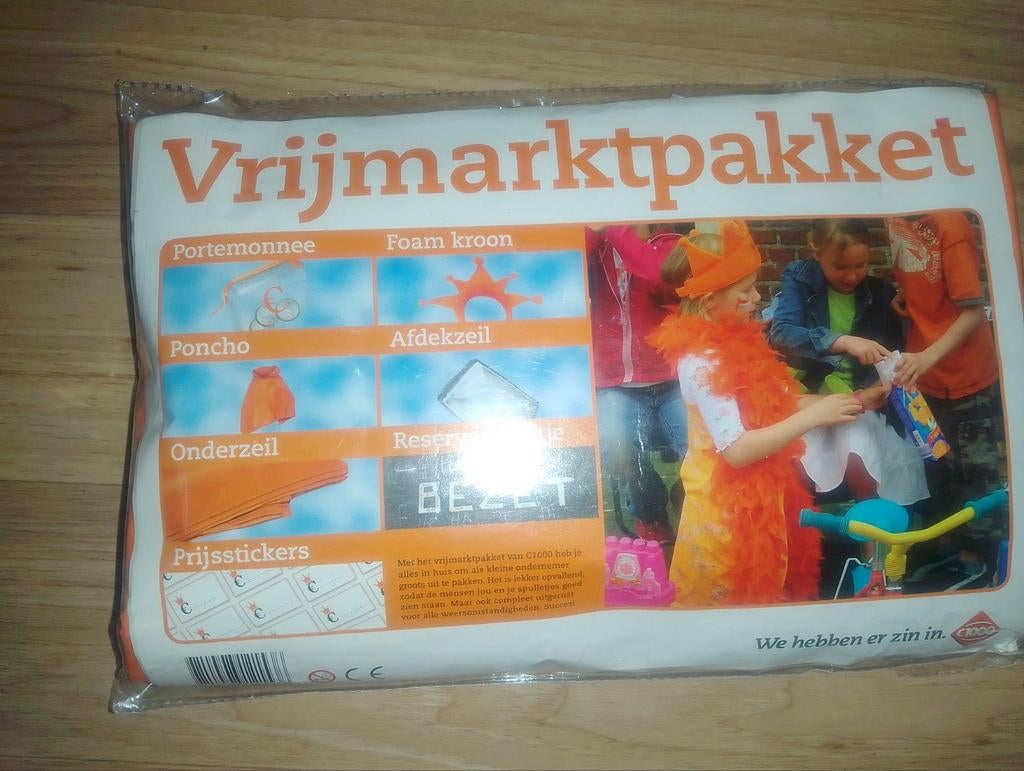 Vrijmarktpakket C1000 - Compleet voor Koningsdag!, Ophalen of Verzenden, Nieuw