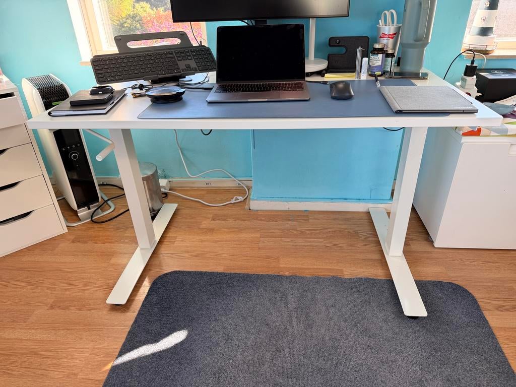 IKEA Zit Sta bureau, Ophalen, Gebruikt, 70 tot 120 cm, Metaal