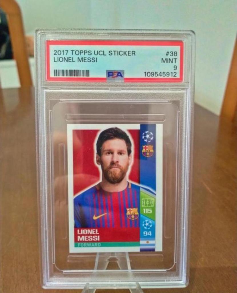 Messi Topps 2017 Champions League fc Barcelona, Ophalen of Verzenden, Zo goed als nieuw, Plaatje
