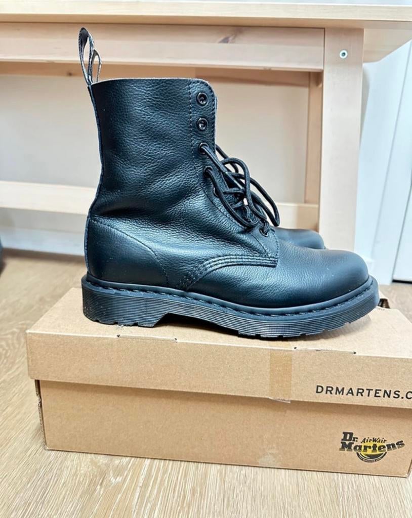 Dr. Martens 1460 Mono Zwarte Leren Laarzen, Ophalen of Verzenden, Zo goed als nieuw, Zwart, Lage of Enkellaarzen