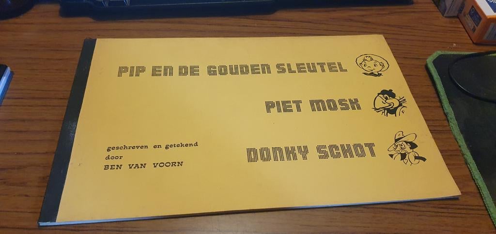 Stripboek Pip en de gouden sleutel  Piet Mosk Donky Schot, Gelezen, Ben van Voorn, Eén stripboek, Ophalen of Verzenden