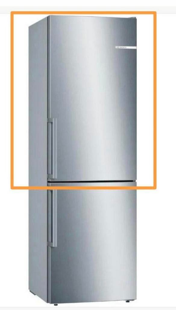 Koelkastdeur RVS Bosch zilver Exclusive deur koelkast 2025, Zonder vriesvak, 200 liter of meer, Zo goed als nieuw, Energieklasse A of zuiniger