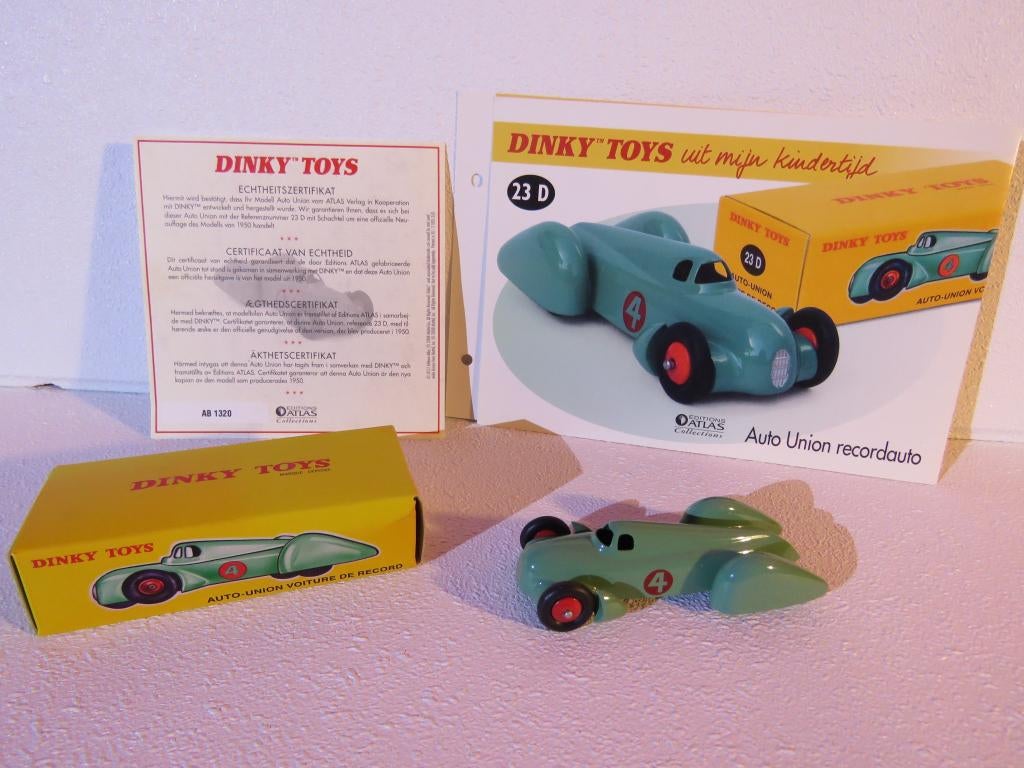 Dinky Toys 23 D Auto Union, Ophalen of Verzenden, Zo goed als nieuw, Auto, Dinky Toys