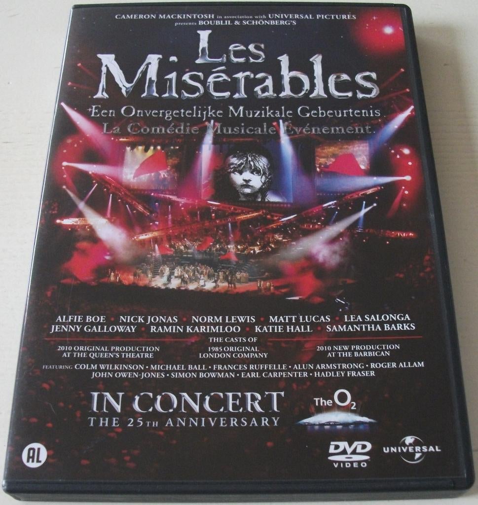 Dvd *** LES MISÉRABLES *** In Concert The 25th Anniversary, Alle leeftijden, Ophalen of Verzenden, Zo goed als nieuw, Muziek en Concerten