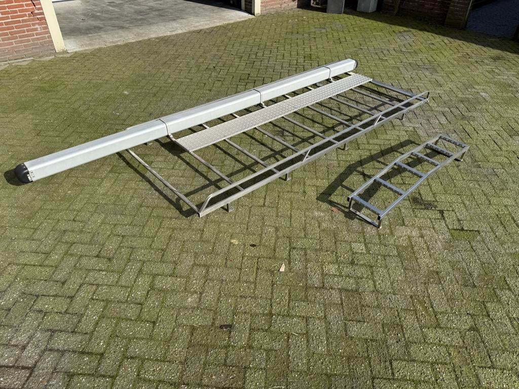 RVS imperiaal VW Transporter L2 met loopplank en deurladder, Ophalen, Zo goed als nieuw