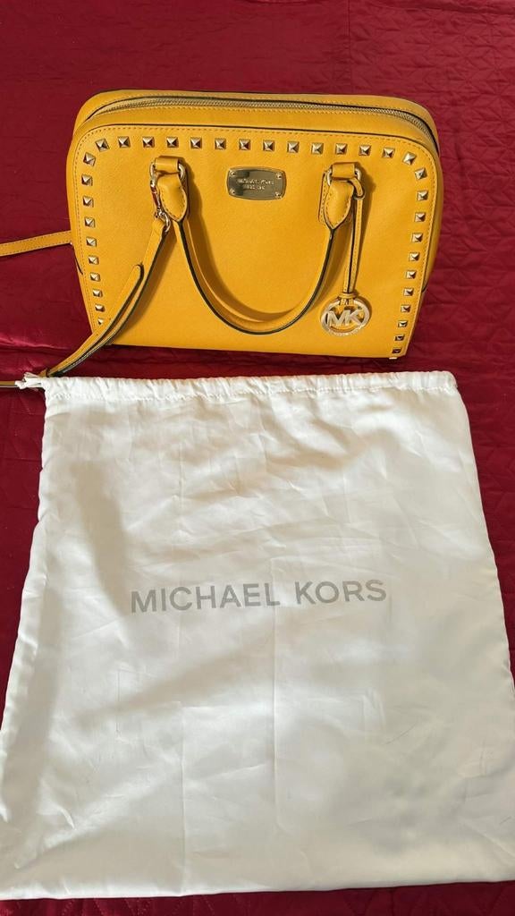 Nette Michael Kors tas, Ophalen of Verzenden, Zo goed als nieuw, Geel, Handtas