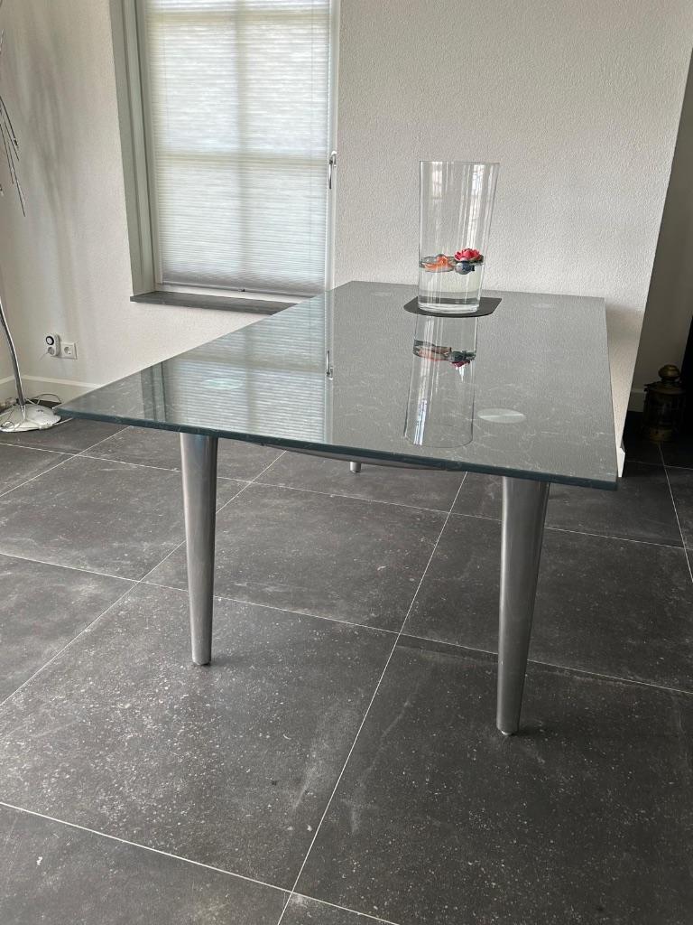 Eetkamertafel Leolux Farandole 190x100cm, Ophalen, 50 tot 100 cm, Zo goed als nieuw, 150 tot 200 cm