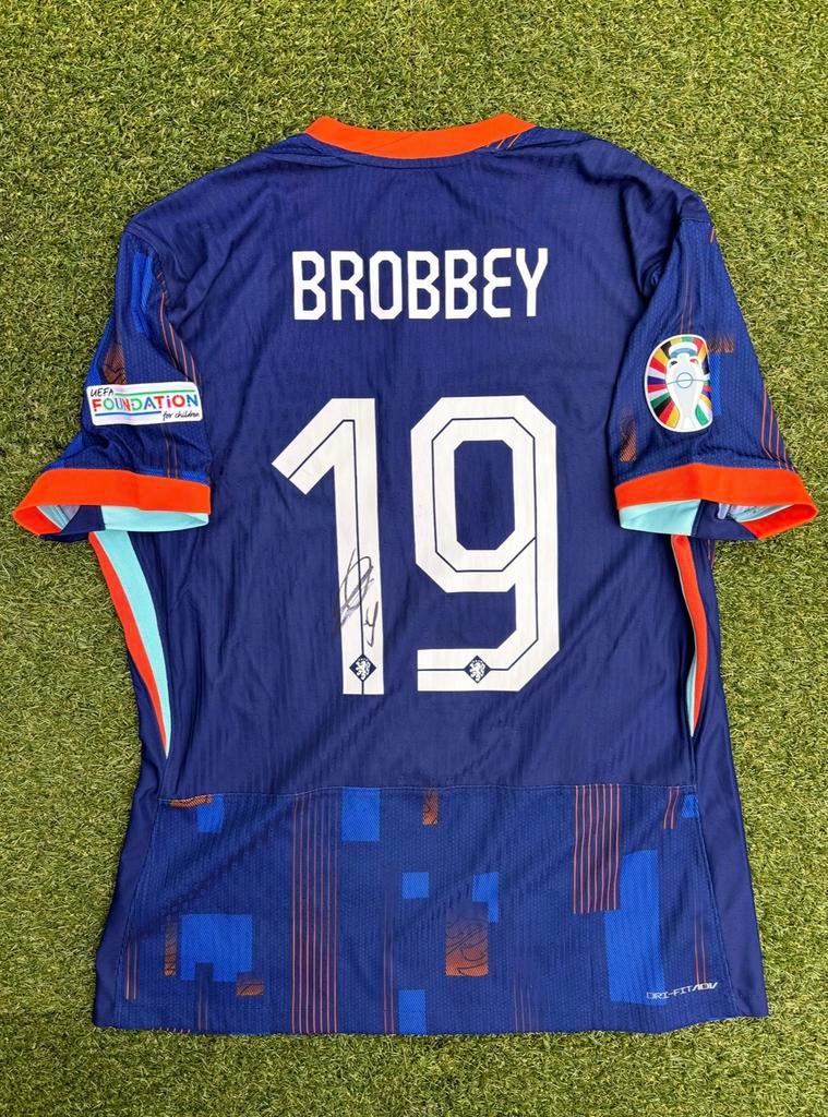 Nederlands elftal matchworn issued shirt Brobbey, Ophalen of Verzenden, Nieuw, Overige binnenlandse clubs, Shirt