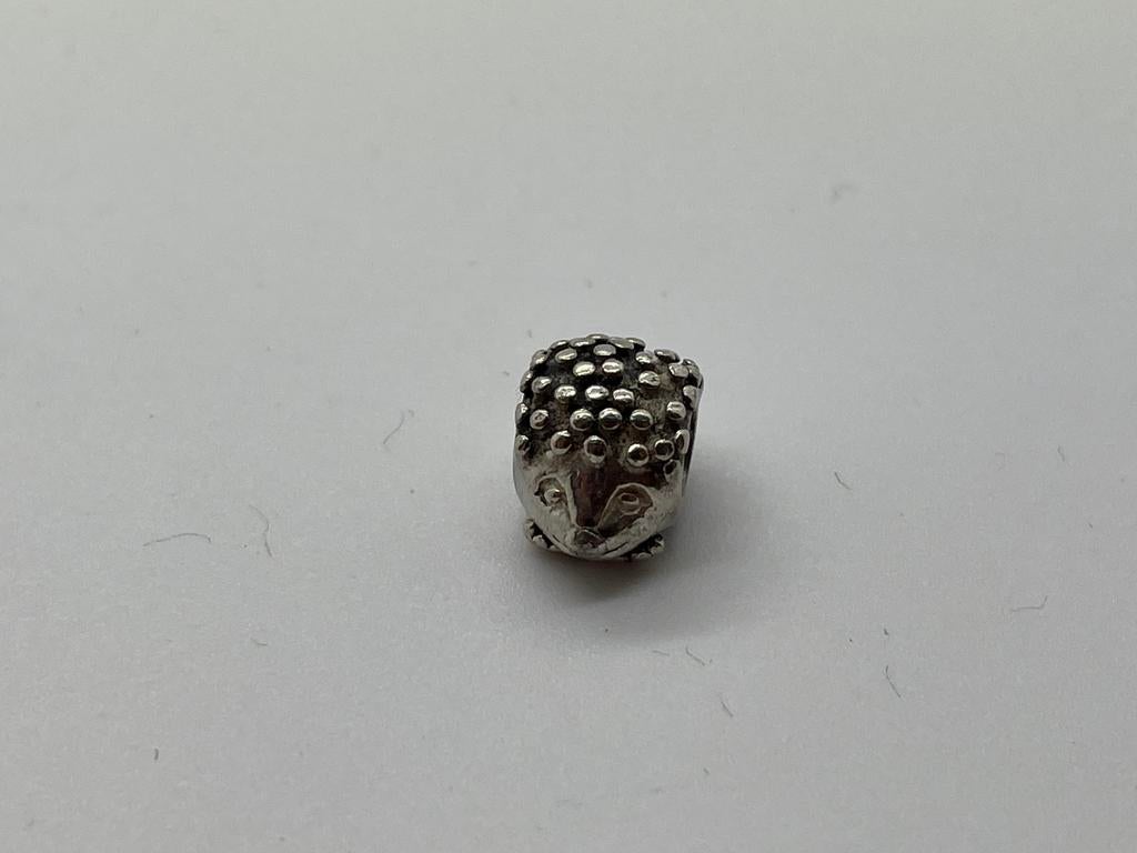 D358 Pandora zilveren bedel egel, Pandora, Ophalen of Verzenden, X, Zilver