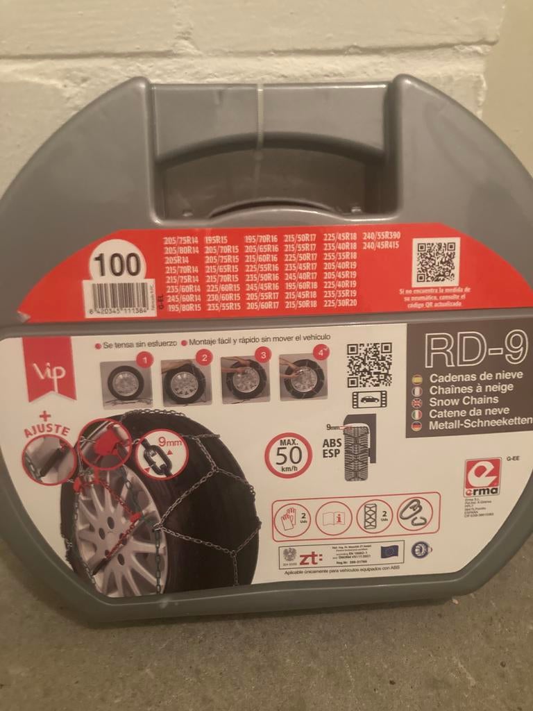 Sneeuwkettingen VIP RD-9 100, Ophalen, Zo goed als nieuw