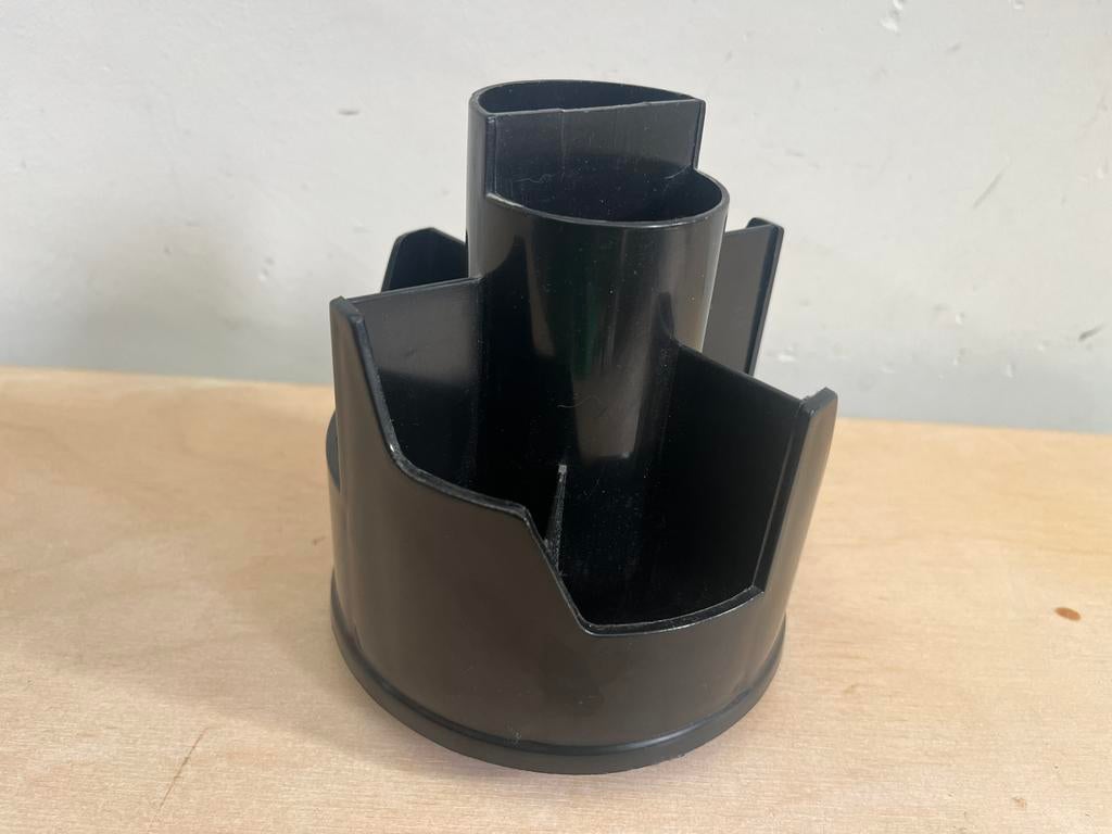 Vintage draaibare pennenhouder met 8 vakjes, Ophalen of Verzenden