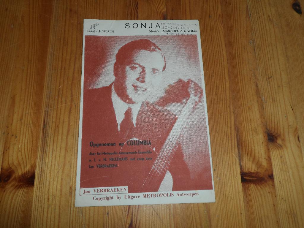 Sonja - marchel / wills / hotte, Muziek en Instrumenten, Bladmuziek, Gebruikt, Gitaar, Ophalen of Verzenden, Artiest of Componist