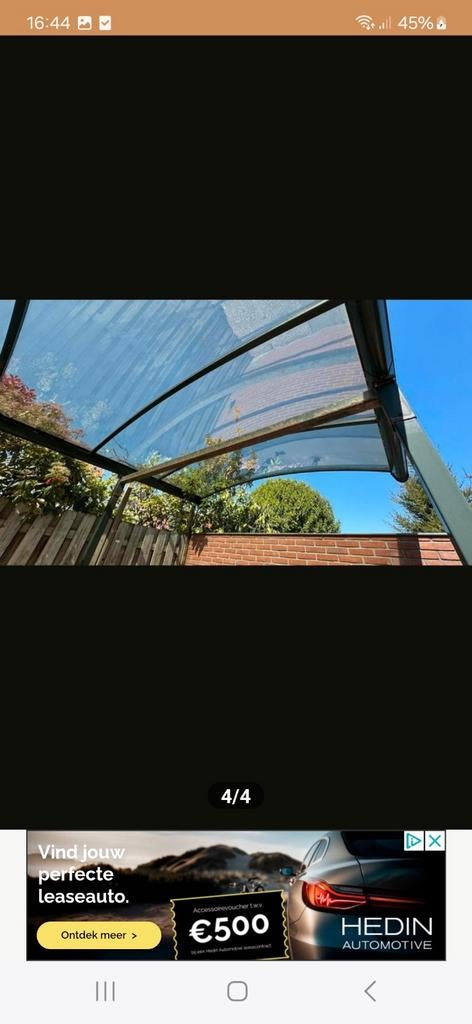 Gebruikte Carport - 7x3x2.7m - reeds gedemonteerd, Ophalen of Verzenden, Gebruikt, Carport