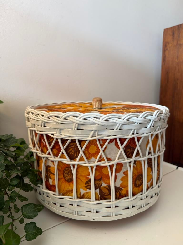 Retor vintage jaren naaibox bewaarbox doos, Ophalen of Verzenden