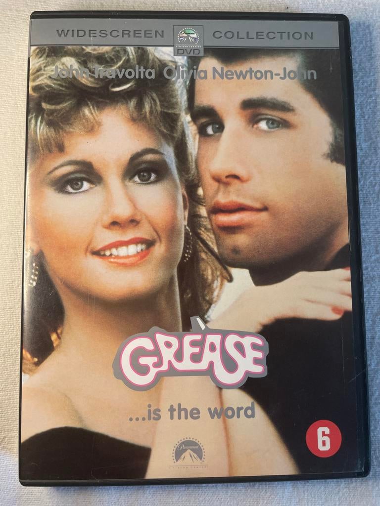Grease DVD met John Travolta en Olivia Newton-John, Vanaf 6 jaar, Ophalen of Verzenden, Zo goed als nieuw, Overige genres