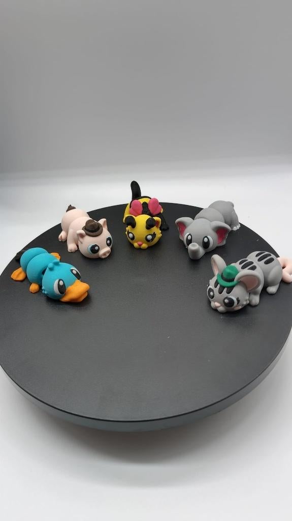 Schattige Flexi Diertjes–Actie:4 voor €10! of ontwerp zelf!, Diversen, Schoolbenodigdheden, Info@koerstechdesign.nl, Koers Design