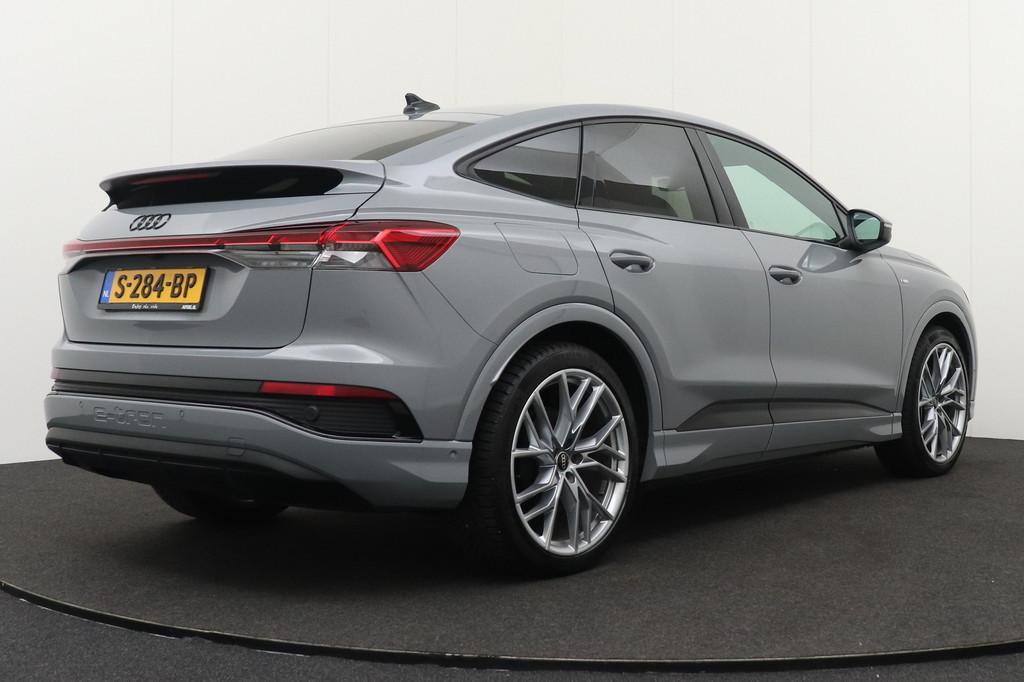Audi Q4 Sportback e-tron 40 S-Line 77 kWh SOH 95% RS-Zetels, Auto's, Automaat, Achterwielaandrijving, Zwart, 2020 kg