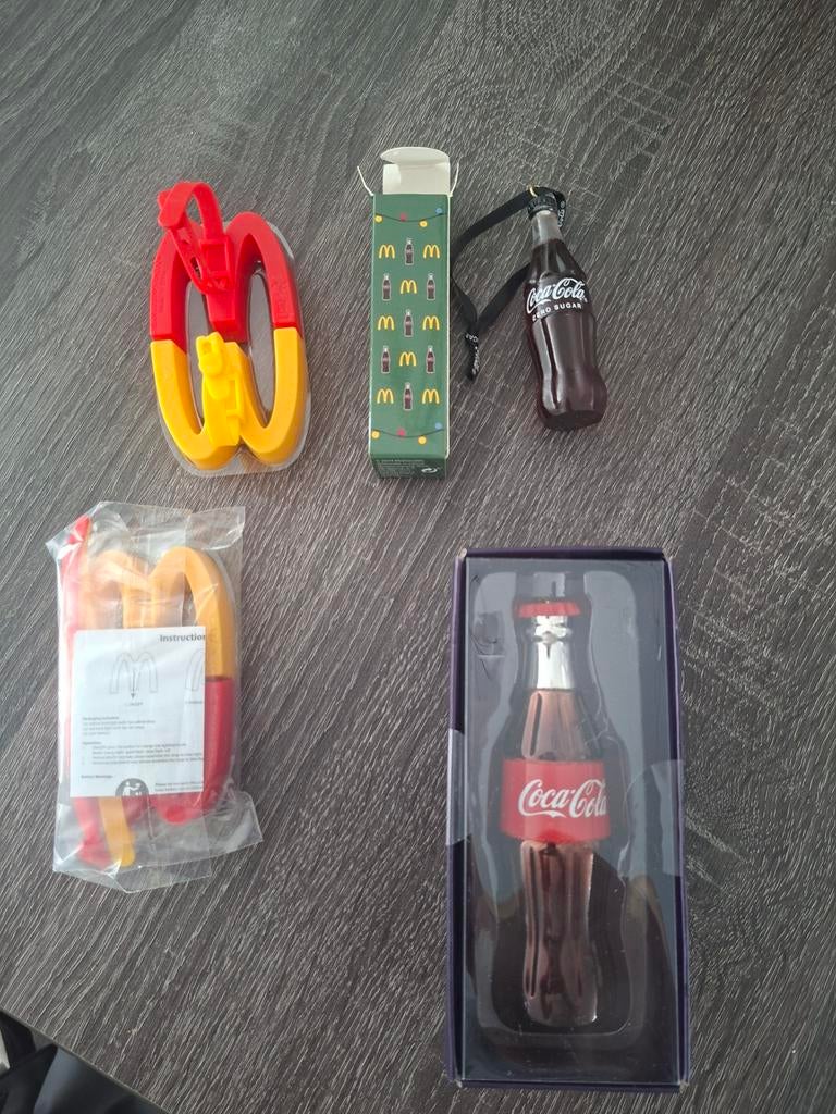Coca-Cola en mcdonalds kertsballen+lichtjes, Ophalen