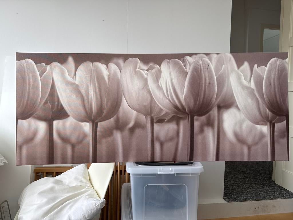 tulpen in sepia tint (IKEA), Huis en Inrichting, Ophalen, Gebruikt, Schilderij, 100 tot 125 cm