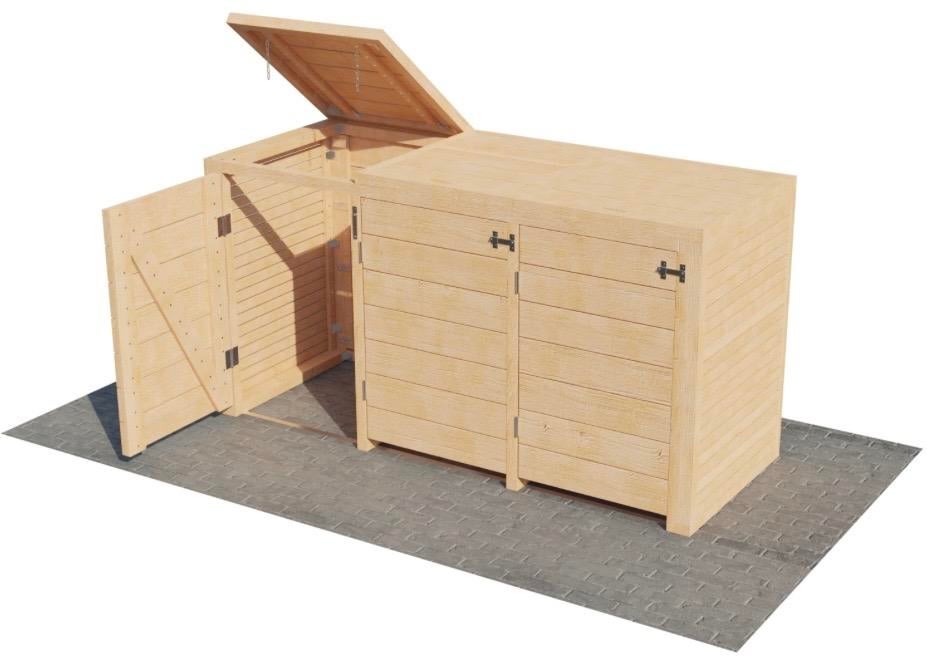 Douglas Houten Containerombouw - Stijlvol en Duurzaam, Tuin en Terras, Bergingen en Tuinkasten, Ophalen of Verzenden, Nieuw, Hout