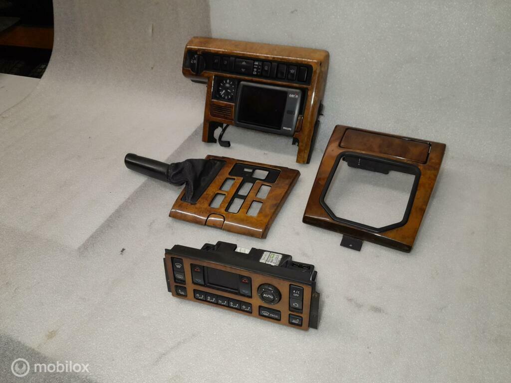 Hout look middenconsole panelen Range Rover P38, Auto-onderdelen, Land Rover, Ophalen of Verzenden, Gebruikt, Land Rover