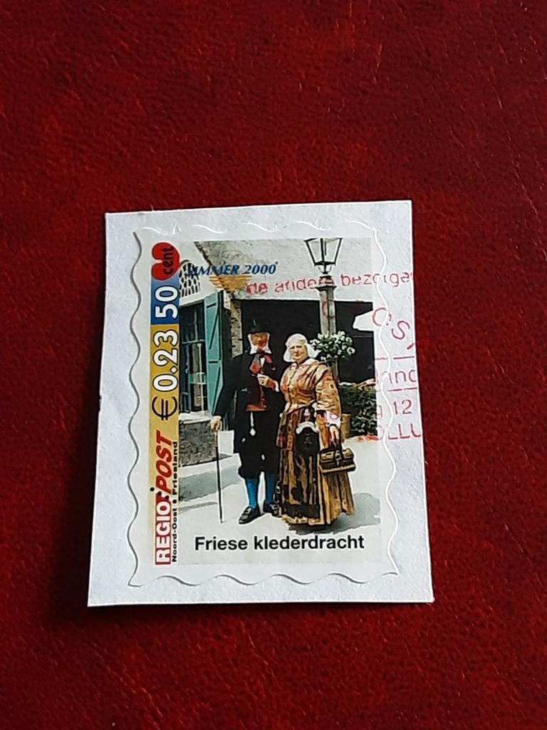 Regiopost. Friese Klederdracht  met opdruk simmer 2000 ( ges, Ophalen of Verzenden