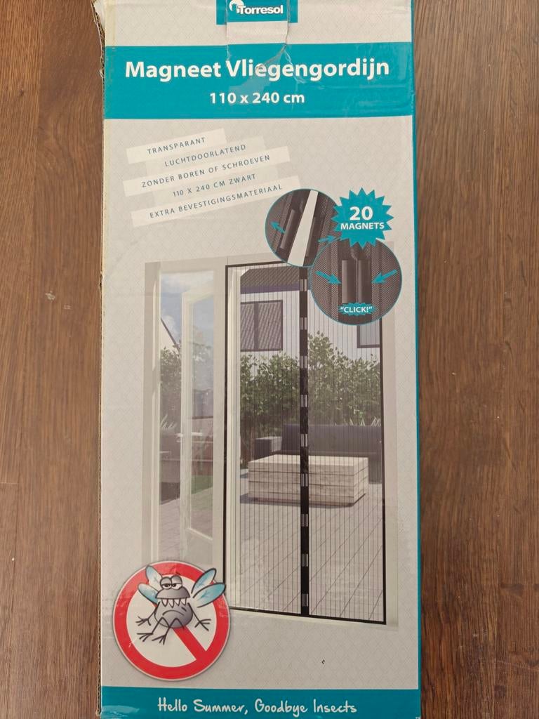 Magneet vliegengordijn 110 x 240 cm, 100 tot 120 cm, Kunststof, 215 cm of meer, Hordeur