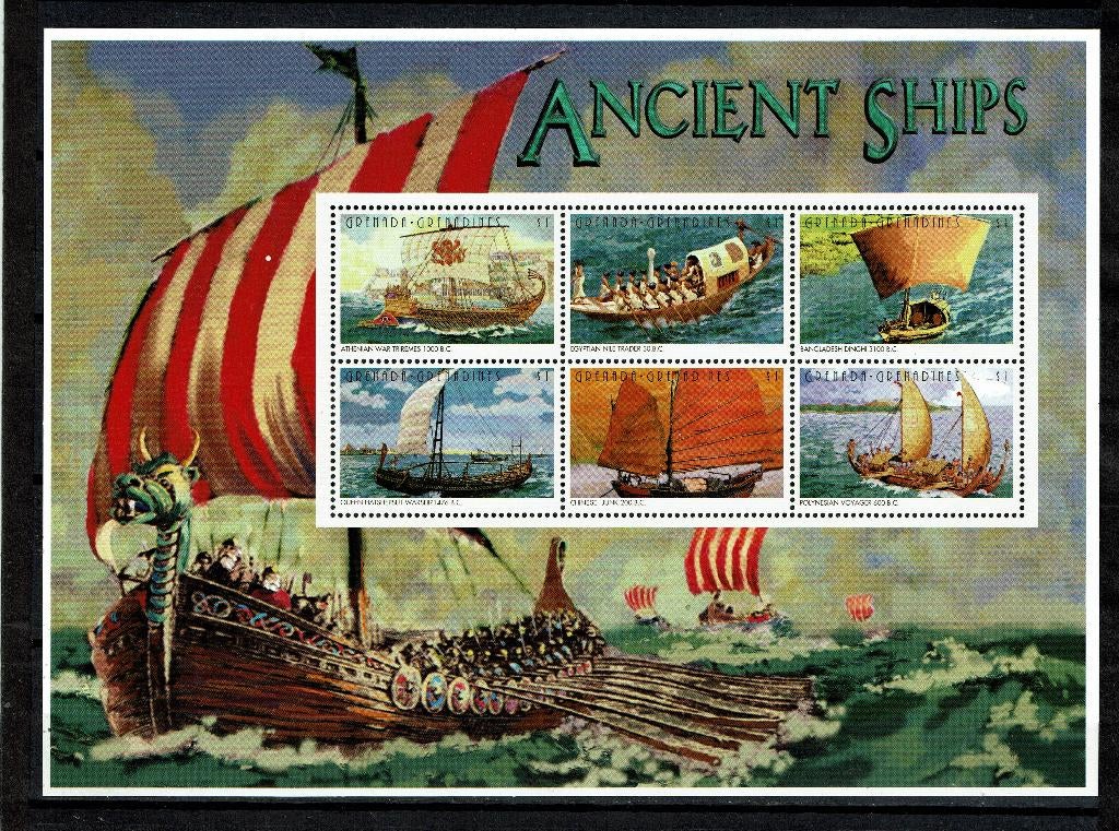 GRENADA 1996 PF BLOK ZEILBOTEN SCHEEPVAART SHIPS BOTEN, Ophalen of Verzenden, Postfris, Overige thema's