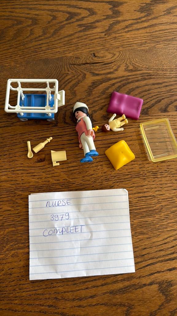 Playmobil Verpleegster 3979 – compleet, Ophalen of Verzenden, Zo goed als nieuw