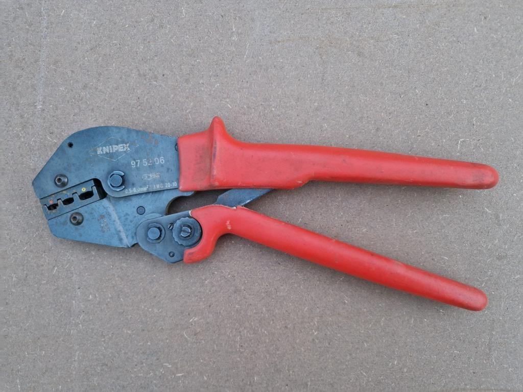 Knipex 975206 krimptang , professionele amp krimp tang, Ophalen of Verzenden, Gebruikt