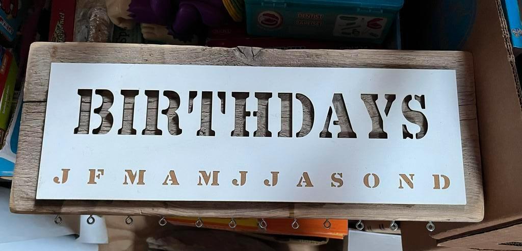 Verjaardags’kalender’ maar dan anders, Huis en Inrichting, Ophalen of Verzenden, Nieuw