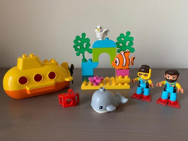 Duplo 10910 - Onderzeeër met duikers en dieren, Ophalen of Verzenden, Gebruikt, Complete set, Duplo