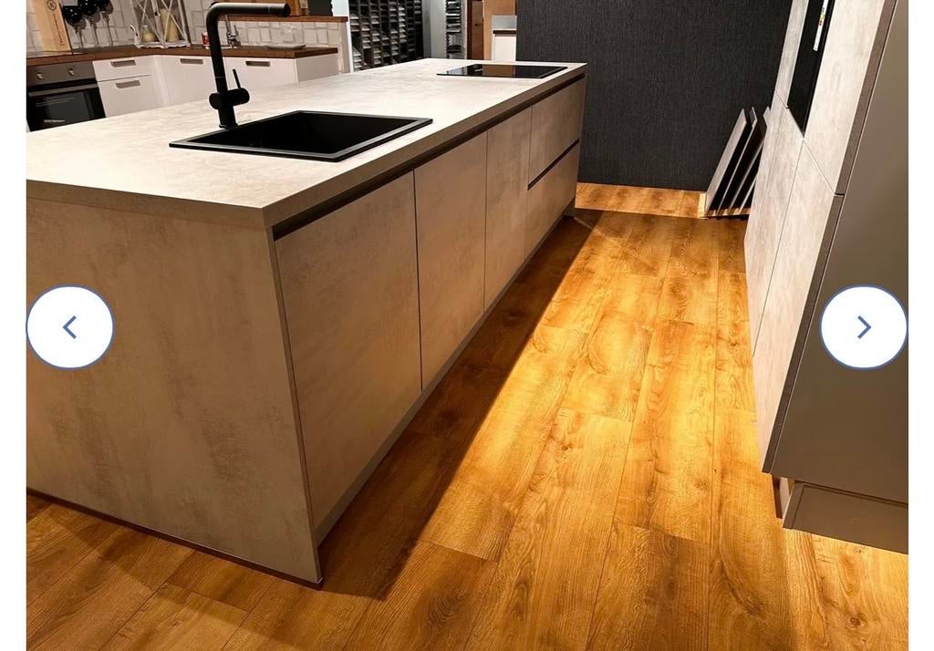 Luxe eilandkeuken betonlook (Nobilia Riva) compleet, Huis en Inrichting, Keuken | Complete keukens, Ophalen, Overige typen, Nieuw