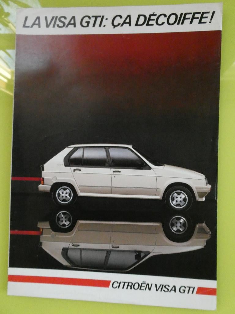 Citroen Visa GTI folder, Frans, Ophalen of Verzenden, Zo goed als nieuw, Citroën, Citroën