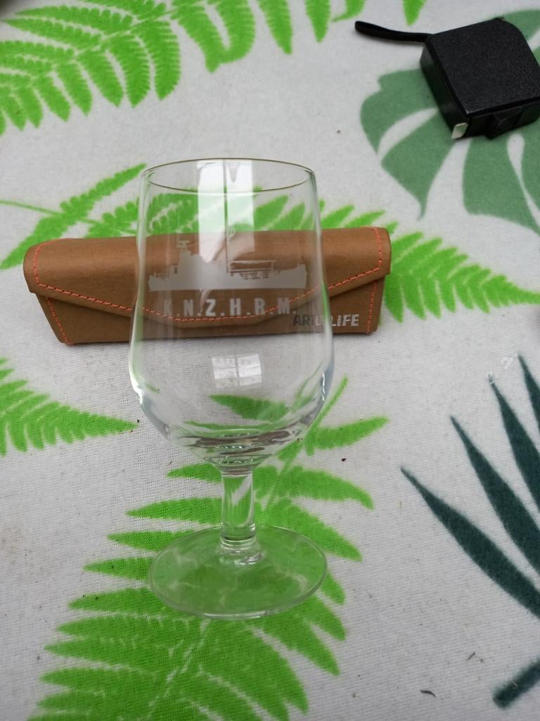 Mooi herinneringsglas van de toenmalige KNZHRM, nu KNRM., Verzamelen, Ophalen of Verzenden, Zo goed als nieuw, Overige typen
