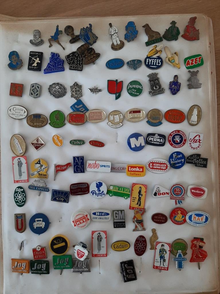 Grote collectie vintage speldjes en pins (ca. 70 stuks), Ophalen of Verzenden, Gebruikt, Merk, Speldje of Pin