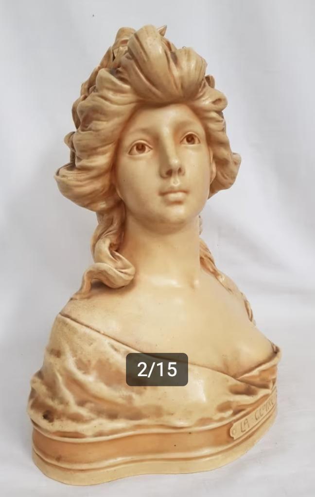 Art Nouveau Buste - Theodoor Schoop - Bernard Bloch., Ophalen of Verzenden