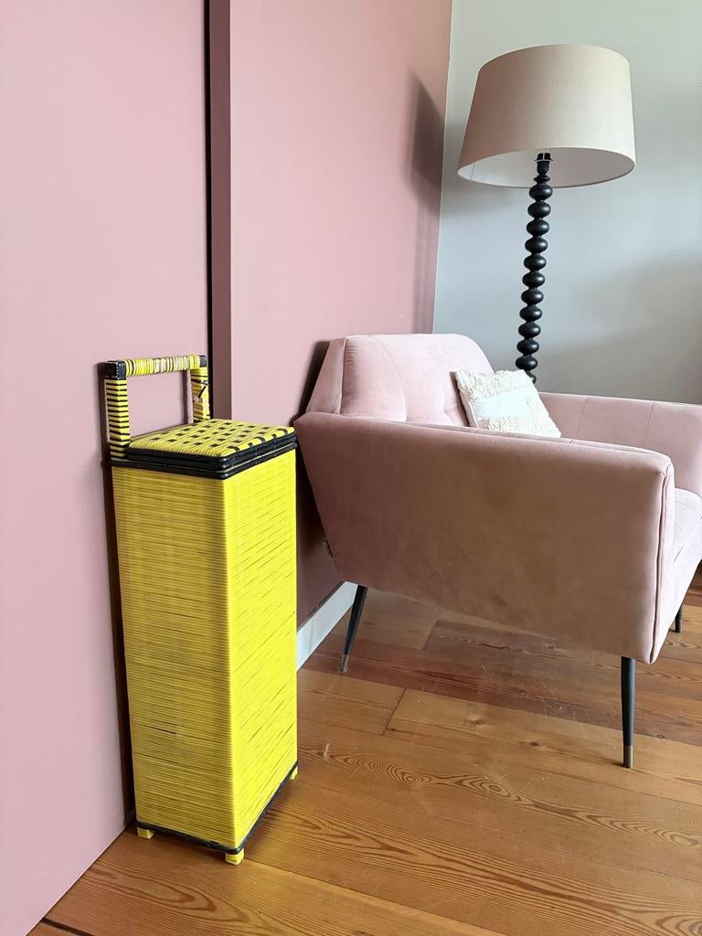 Vintage Franse Broodbak uit 1960 - Geel/Zwart, Ophalen, Gebruikt