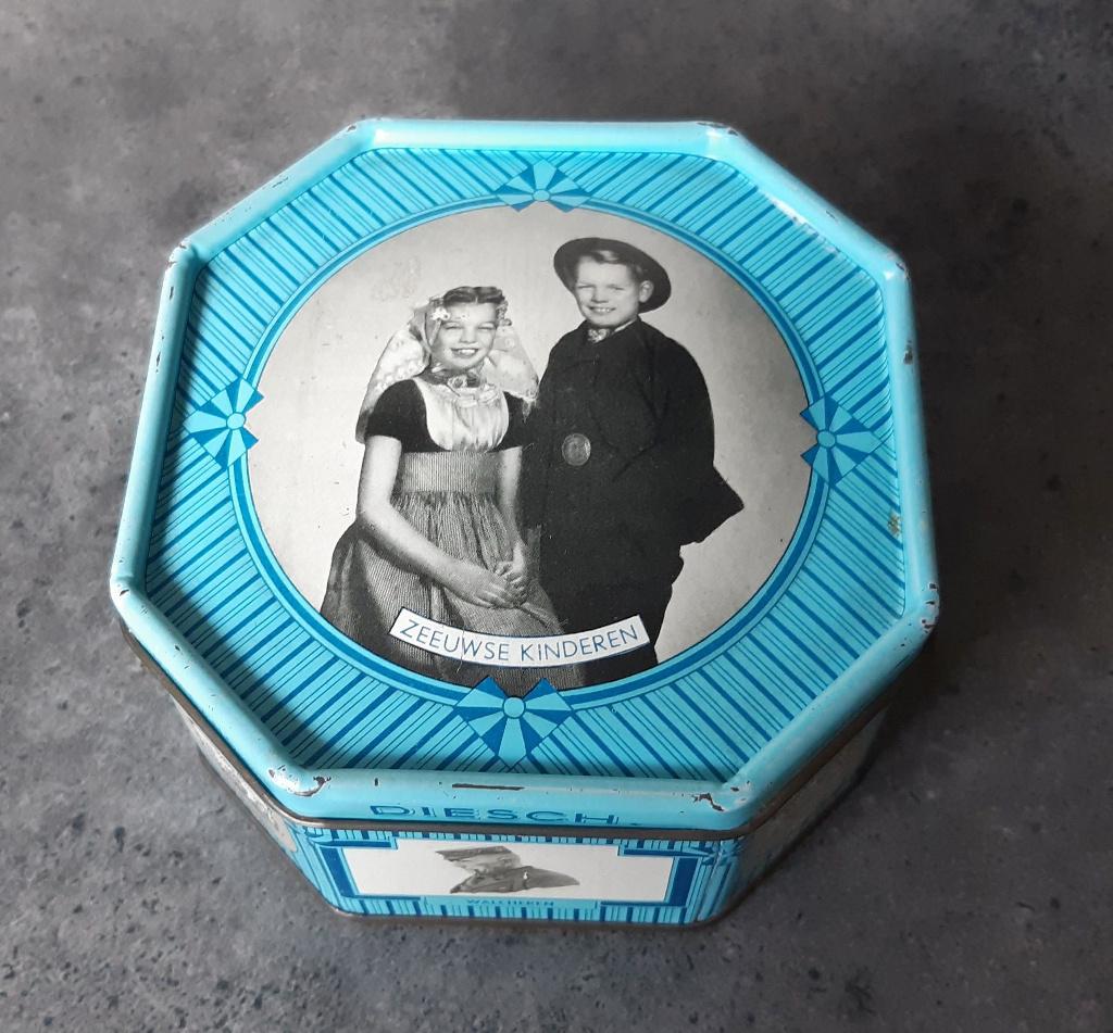 blikje Echte Zeeuwse boter babbelaars J.B. Diesch, Verzamelen, Blikken, Gebruikt, Overige, Overige merken, Ophalen of Verzenden