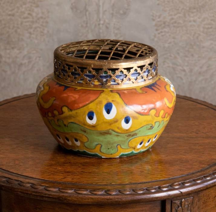 Art Deco rozensteker Rhodian Plateelbakkerij Zuid Holland, Antiek en Kunst, Ophalen of Verzenden