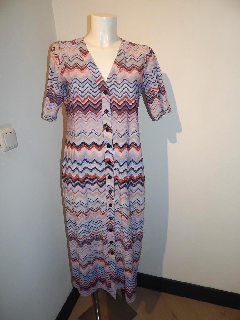 Studio Anneloes travel stof door knoop jurk aztec print S/M, Verzenden, Zo goed als nieuw, Maat 36 (S), Onder de knie