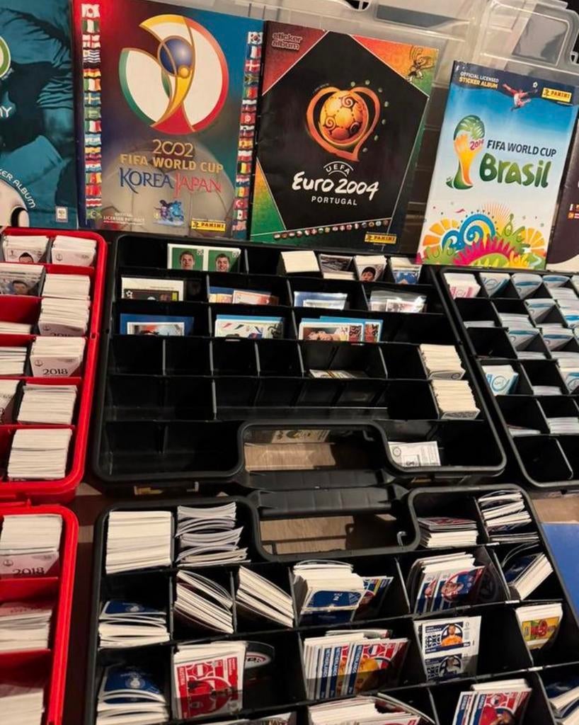 Panini wk ek Stickers 1986,1994,2000,2002,2006 tot 2024, Ophalen of Verzenden, Nieuw, Meerdere stickers