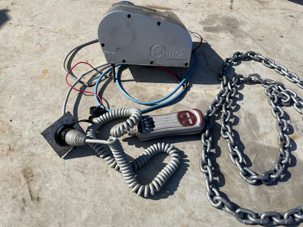 Elektrisch ankerlier Quick, Watersport en Boten, Ophalen, Gebruikt, Overige typen