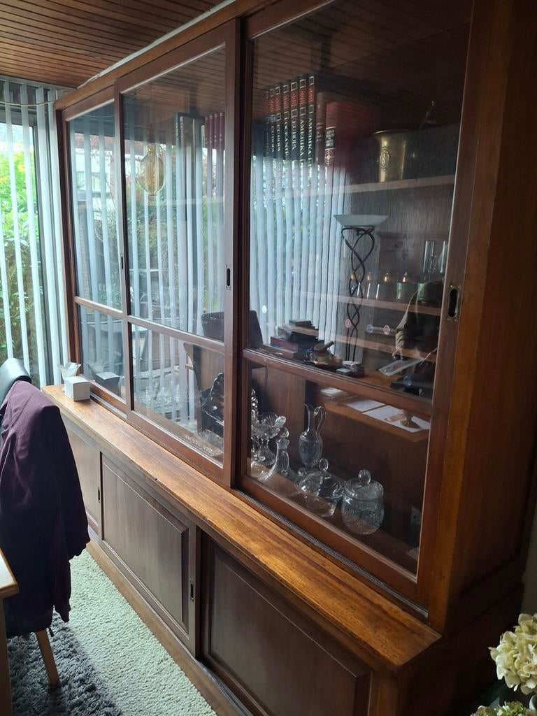 Grote buffetkast 240 breed, 220 hoog en 50 diep., Ophalen, 200 cm of meer, Zo goed als nieuw, 200 cm of meer