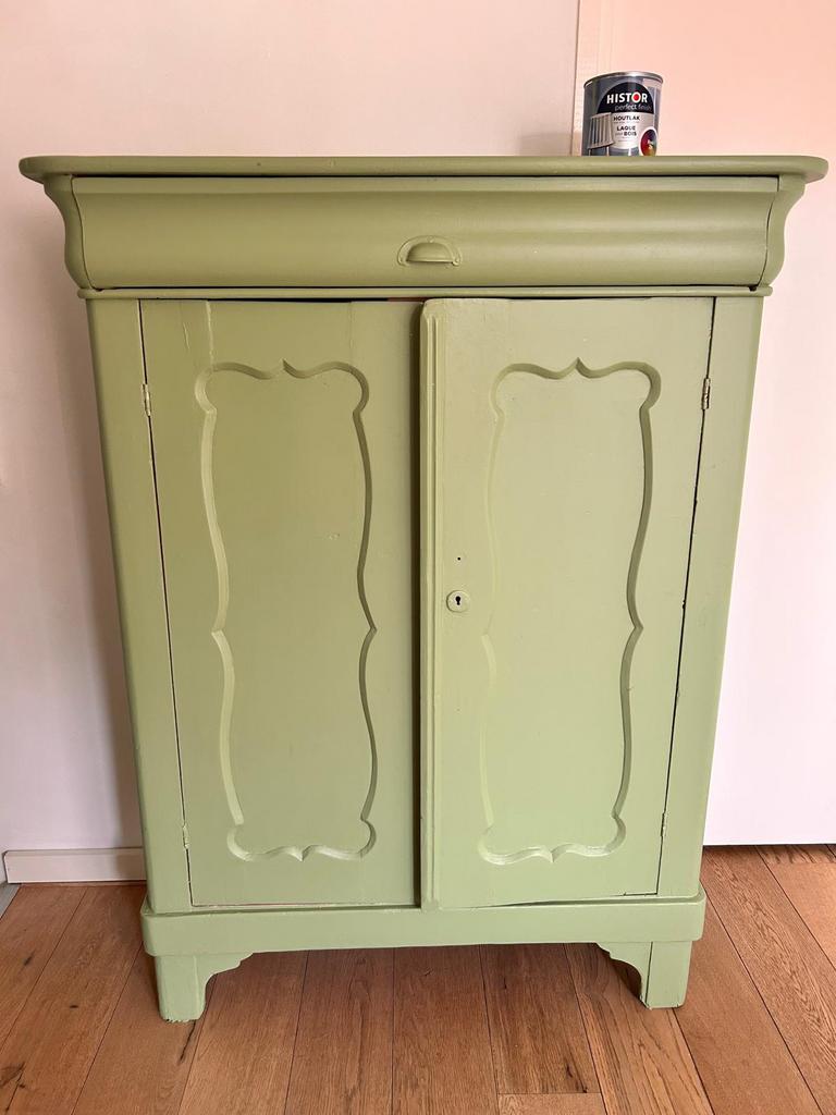 Biedermeier kastje, Ophalen