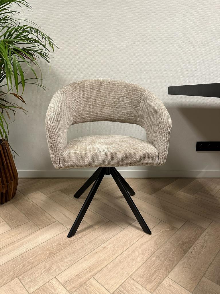 Eetkamerstoelen Taupe Draaibaar 8 Stoelen NIEUW‼️, Overige kleuren, Nieuw, Ophalen of Verzenden, Stof