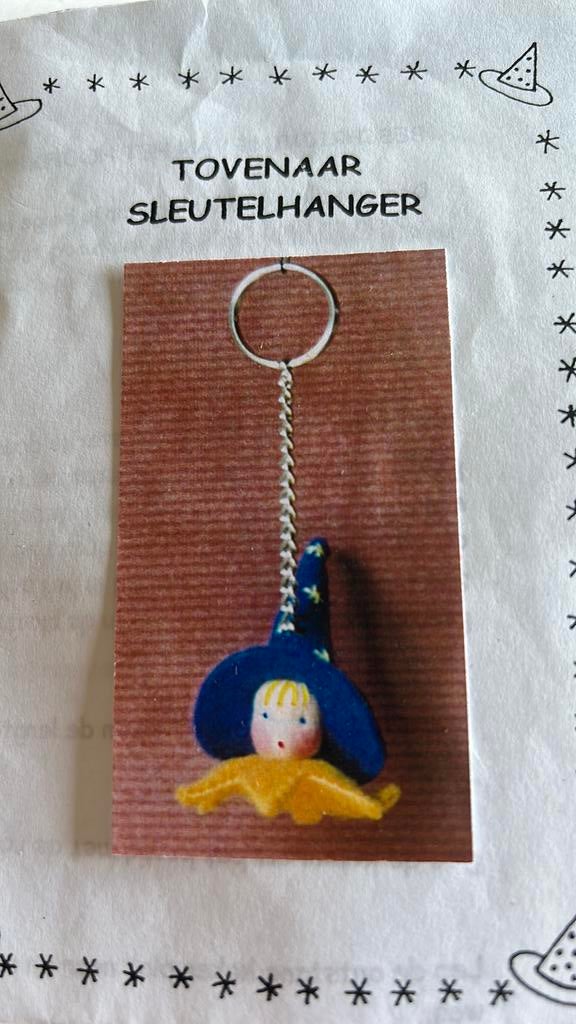 Vilt maak pakketje tovenaar sleutelhanger,, Ophalen of Verzenden, Nieuw