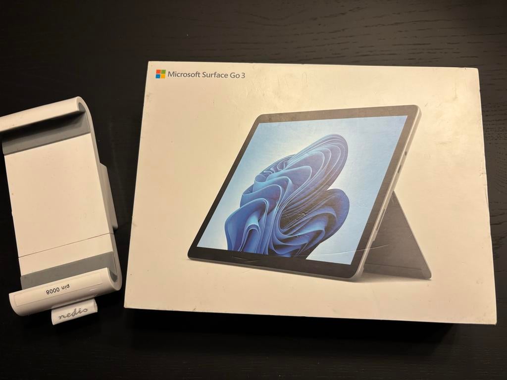 Microsoft Surface Go 3 - Incl. Doos, Lader & Houder, Computers en Software, Windows Tablets, Zo goed als nieuw, Wi-Fi, 11 inch